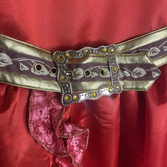 Disney Store Princess Elena of Avalor Costume Gown Girls 9-10 Belted Formal - Picture 5 of 8